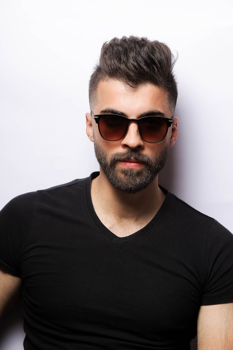 VEGAS Full Rim Square Men Saddle Brown  Sunglasses V2044 C2 - Image 1